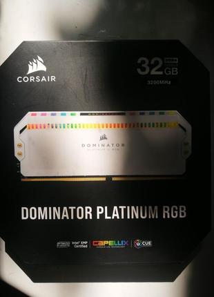 Пам'ять оперативна corsair32gb(16gbх2)ddr4 3200mhzdominatorplatin