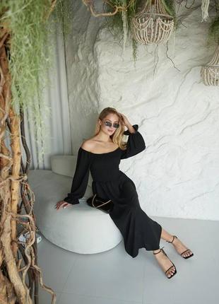 Сукня . міді, гумка на грудях. резинка