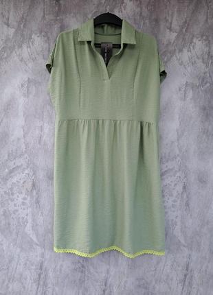 Женское летнее платье свободного кроя, см.замеры в описании1 фото