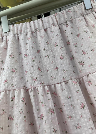 Длинная юбка трапеция цветочный принт4 фото