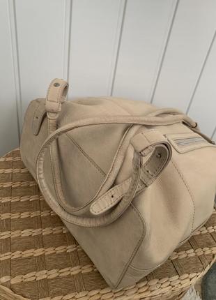 Кожаная сумка рюкзак цвета пыльной розы от nile6 фото