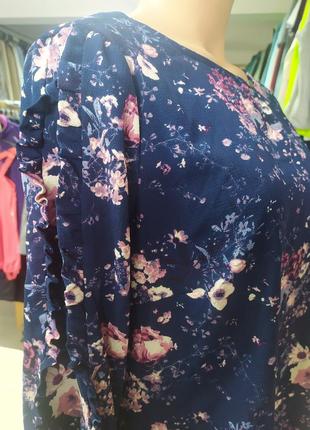 Блуза с цветочным принтом tcm tchibo, германия4 фото