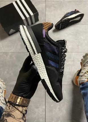 Adidas zx 500 black violet