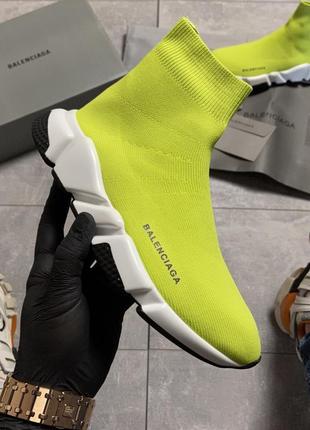 Balenciaga speed trainer yellow bb5 фото