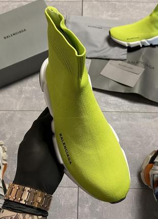 Balenciaga speed trainer yellow bb10 фото