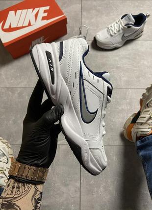 Nike air monarch white blue