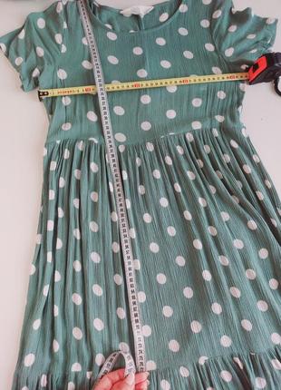 Сукня в горошок з коротким рукавом сарафан4 фото