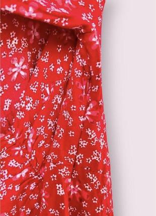Классное шифоновое мини платье в цветочный принт zara8 фото