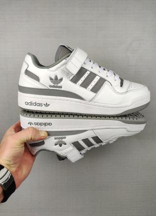 Adidas forum low white&gray