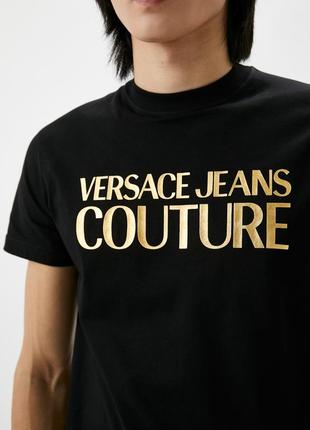 Футболка с принтом versace jeans couture