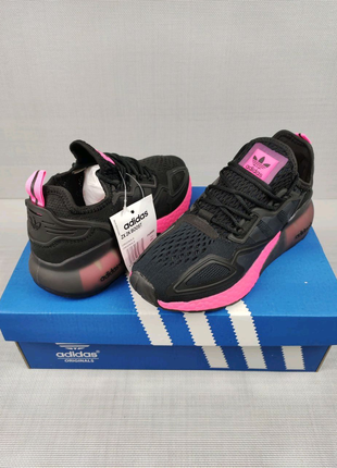 Adidas zx 2k boost black&pink2 фото