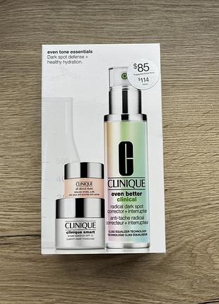 Набор по уходу за лицом clinique even tone essentials