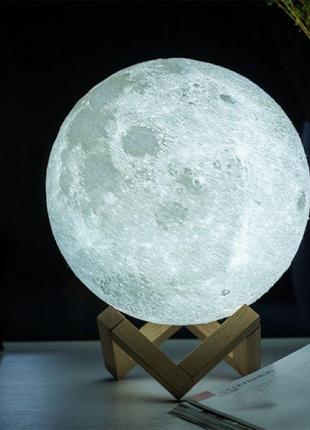 Нічник світний місяць moon lamp 13 см2 фото