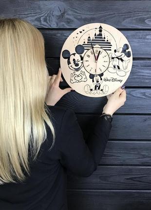 Handmade годинники настінні «уолт дісней»4 фото