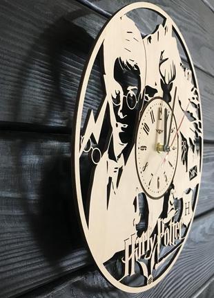 Годинники дерев'яні інтер'єрні «гаррі поттер в школі чарівництва»