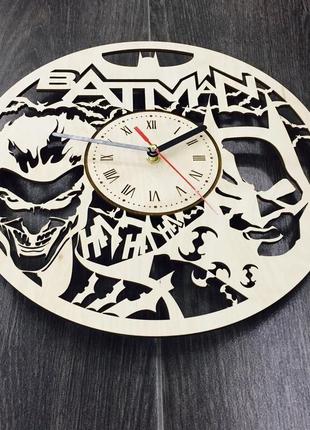 Бесшумные настенные часы «бэтмен»2 фото