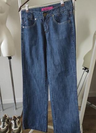 Женские широкие брюки джинсы прямые2 фото