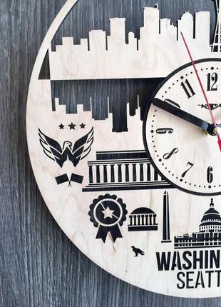 Дизайнерские часы на стену «сиэтл, вашингтон»3 фото
