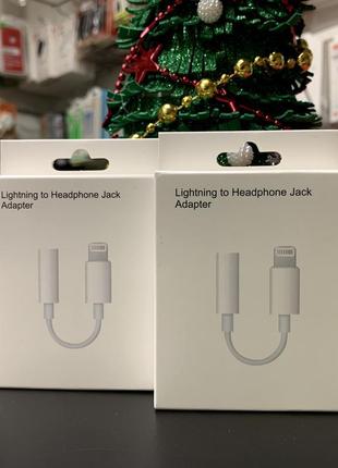 Перехідник аудіо адаптер apple lightning - jack 3.5 мм (white)