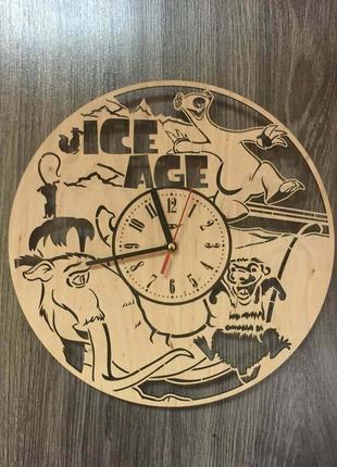 Часы деревянные детские «ледниковый период»