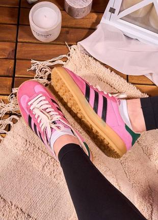 Adidas gazelle indoor bliss pink purple  || адидас газель розовые3 фото