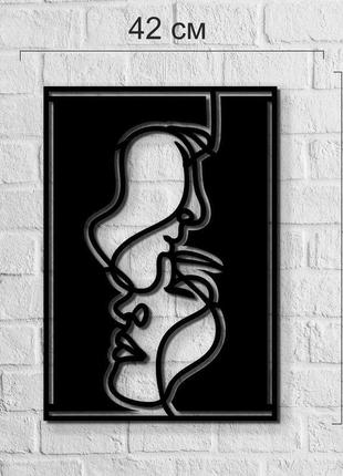 Необычная деревянная абстракция на стену «пара»