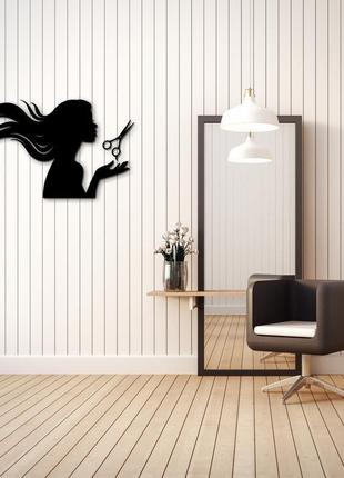 Декоративне настінне панно з дерева в салон краси