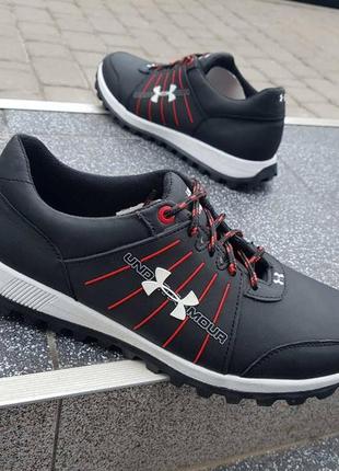 Кожаные мужские кроссовки р.41