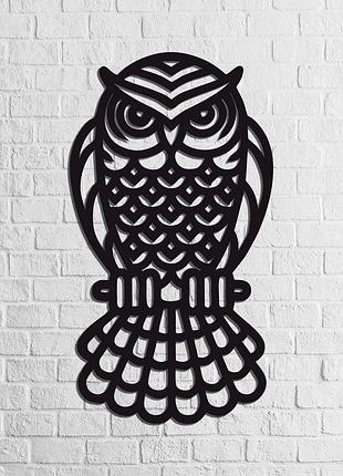 Декоративне панно на стіну з дерева «сова»