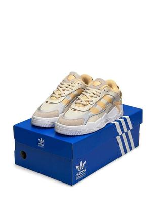 Женские кроссовки adidas originals niteball ll beige sand white