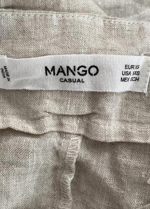 Новая льняная мини юбка лён 💯 mango xs іспанія7 фото