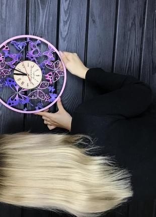 Дерев'яні годинник на стіну з кольоровою уф печаткою «вальс метеликів»5 фото