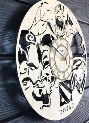 Тематические деревянные часы на стену «dota 2»2 фото