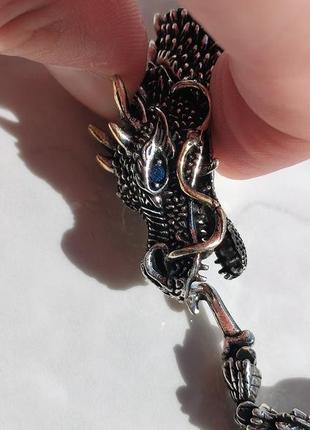 Трехмерный браслет с драконом ручной работы. 500 (15)5 фото