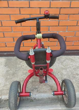 Триколісний велосипед червоний6 фото
