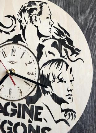 Концептуальные настенные часы в интерьер «imagine dragons»