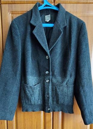 Пальто пиджак шерсть в стиле max mara brunello cuccinelli escada1 фото