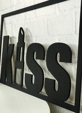 Тематическое настенное панно в салон красоты «kiss»4 фото