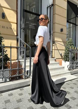 Спідниця максі шовк