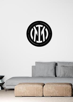 Интерьерная картина из дерева с эмблемой фk «интер»