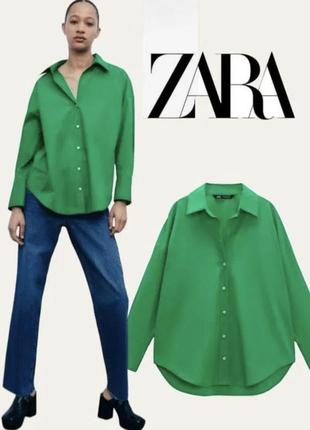 Яркая зеленая рубашка от zara1 фото