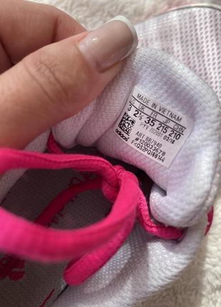 Кросівки adidas adizero club k - white/shock pink 35 розмір6 фото