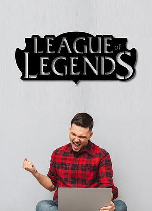 Настенная абстракция из дерева на тему видеоигр «league of legends» (wd-1380)