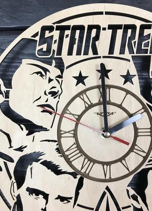 Оригінальний настінний годинник здерева «star trek» cl-02953 фото