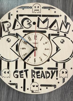 Оригінальний концептуальний настінний годинник «pac man» cl-0326