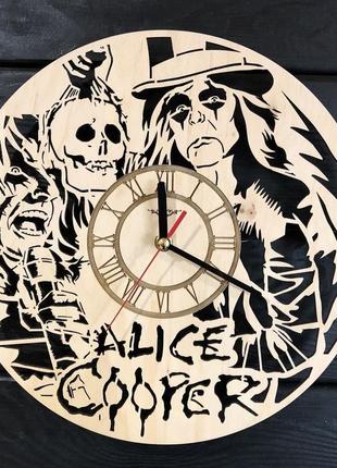 Концептуальные настенные часы в интерьер «alice cooper» cl-0354