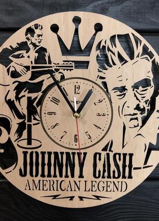 Концептуальные настенные часы из дерева «johnny cash» cl-0385