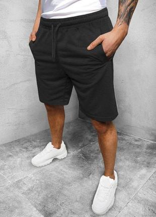 Мужские трикотажные шорты серый беж черный8 фото