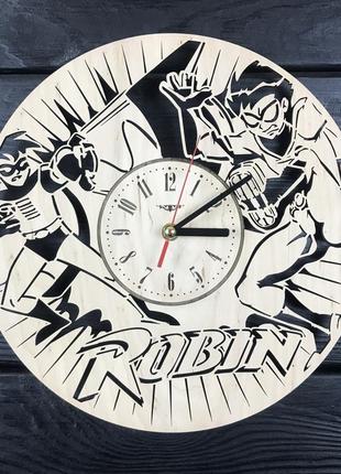 Тематичний інтер'єрний настінний годинник «робін» cl-0427
