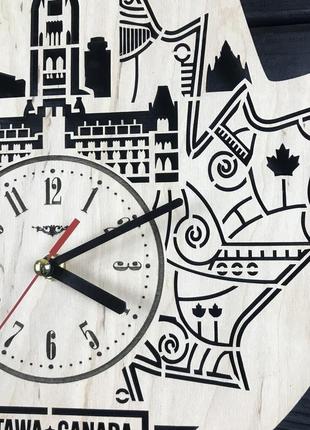 Інтер'єрний годинник на стіну «оттава, канада» cl-04354 фото